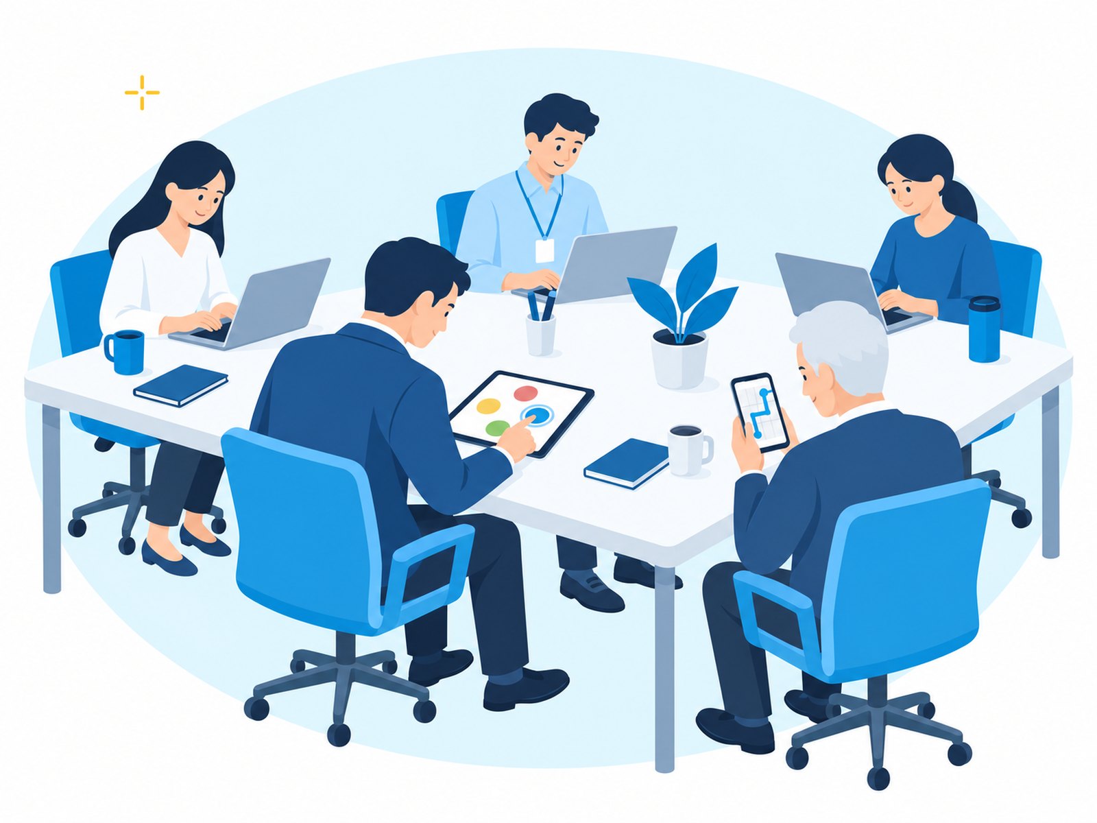 運送会社の出勤時チェック風景（現場写真）
